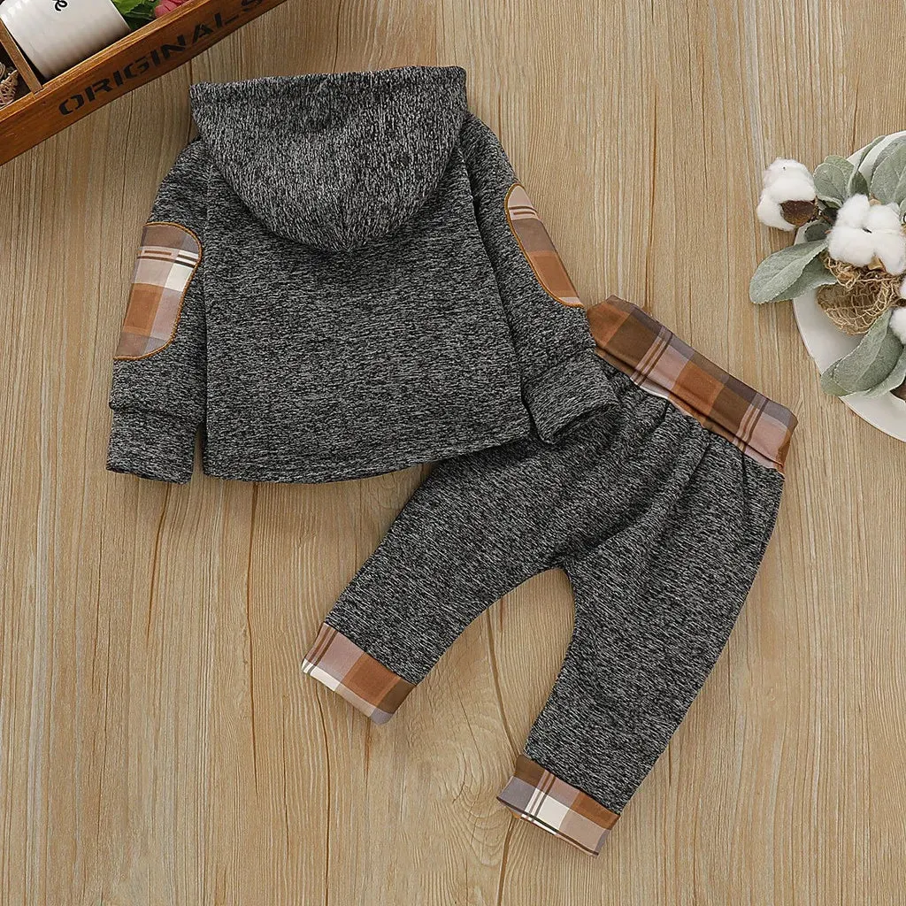 0-3 Years Toddler Baby Boy and Girl Clothing Set Infant Baby Clothes Long Sleeve Top   Long Pants 2Pcs Fashion Kids Outfit Suit