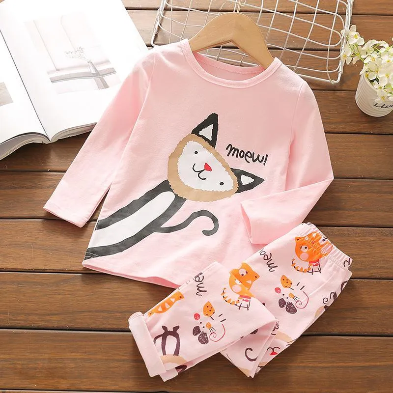 2-piece Pajamas Sets for Toddler Girl Children's Clothing