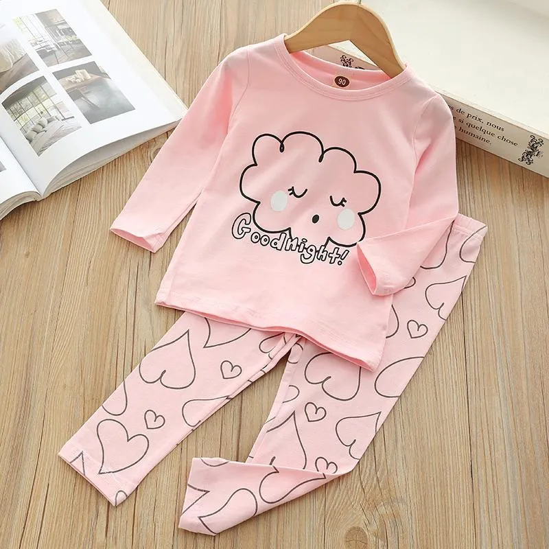 2-piece Pajamas Sets for Toddler Girl Children's Clothing