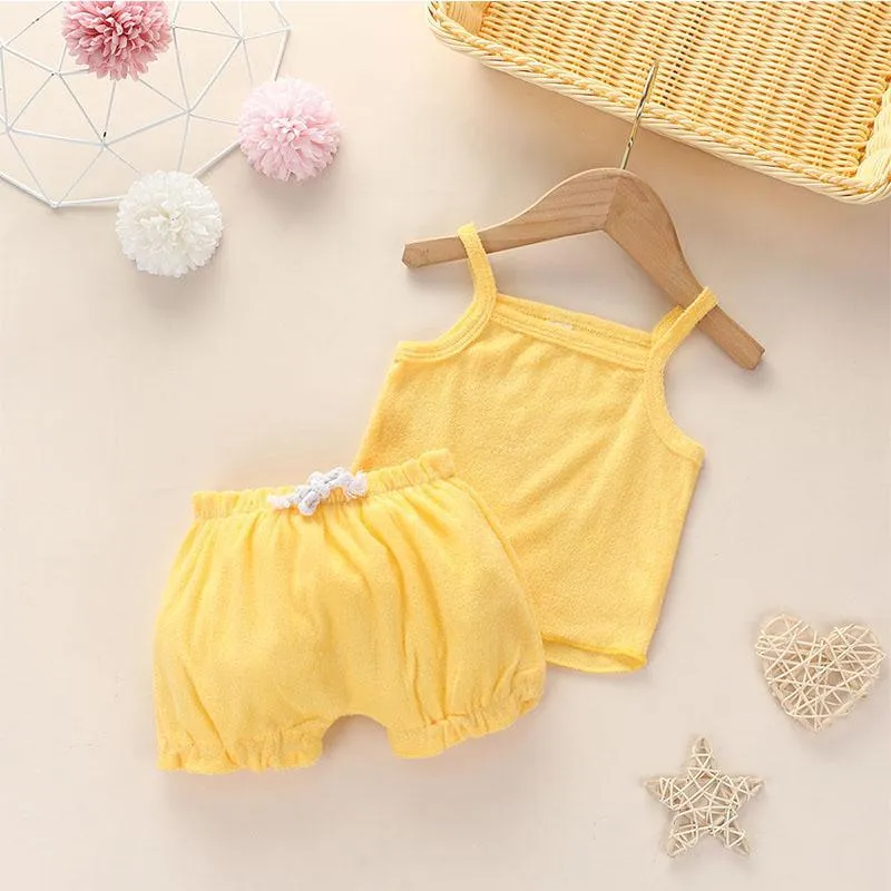 2-piece Sling Top & Shorts for Baby Girl