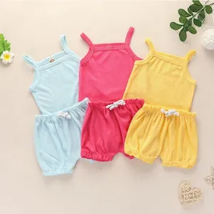 2-piece Sling Top & Shorts for Baby Girl