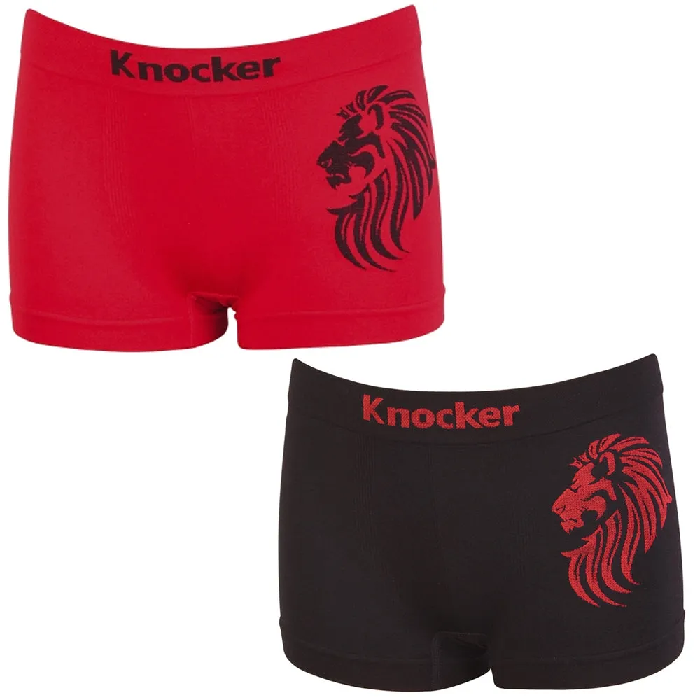 6pc Knocker Boys Seamless Comfort Boxer Briefs Underwear Non-irritating Shorts L
