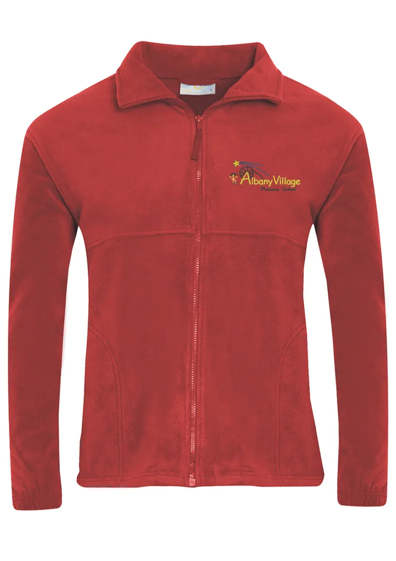 Albany Village Primary School Red Fleece Jacket