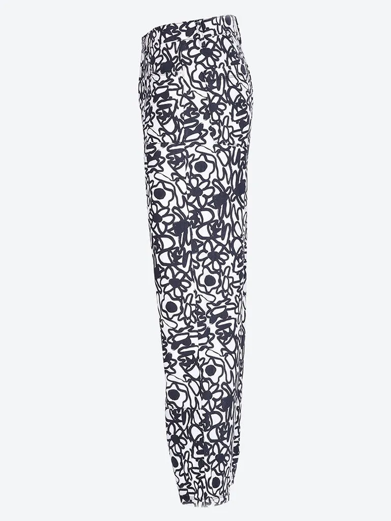 Allover flowers pants
