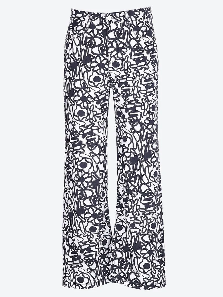 Allover flowers pants