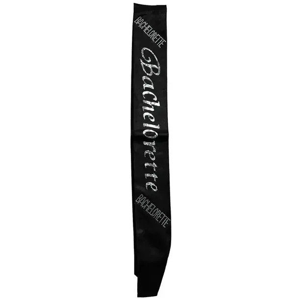 Bachelorette Black Sash