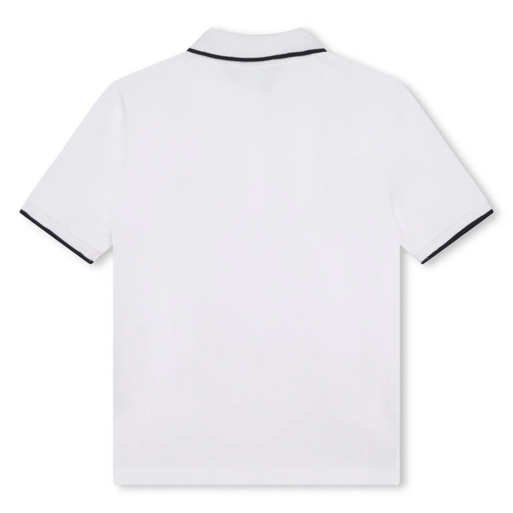 BOSS KIDSWEAR Infant White Short Sleeve Polo