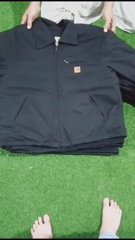 Carhartt rework style black jacket