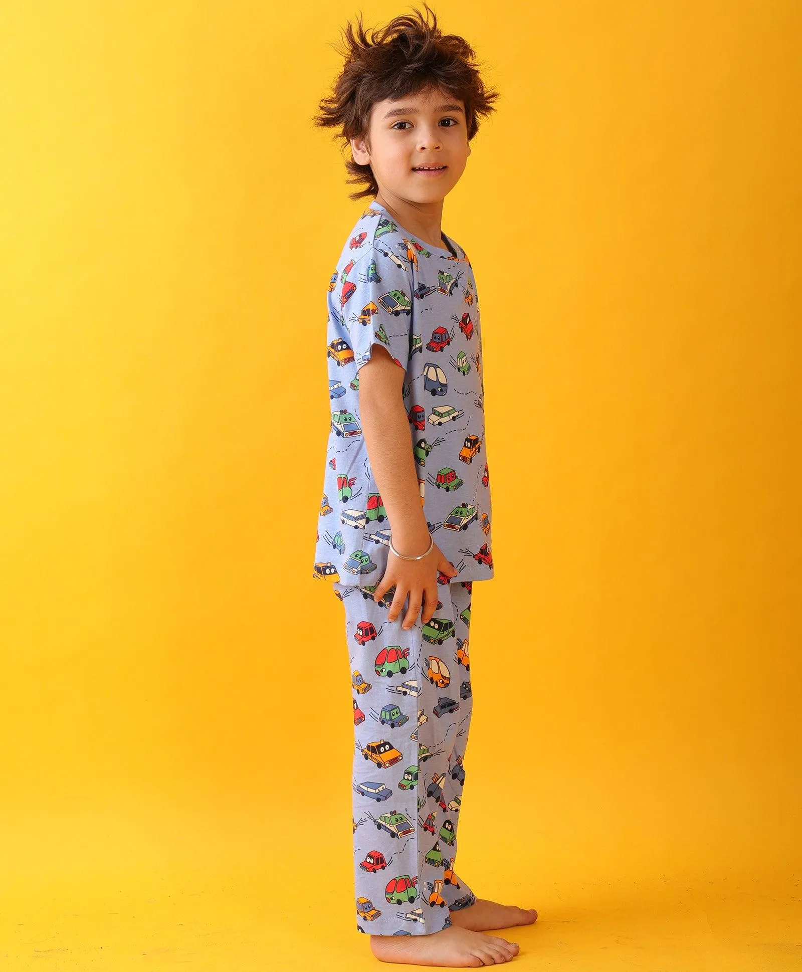 CARS SKY BOYS SHORT SLEEVES PYJAMA SET SET - SKY