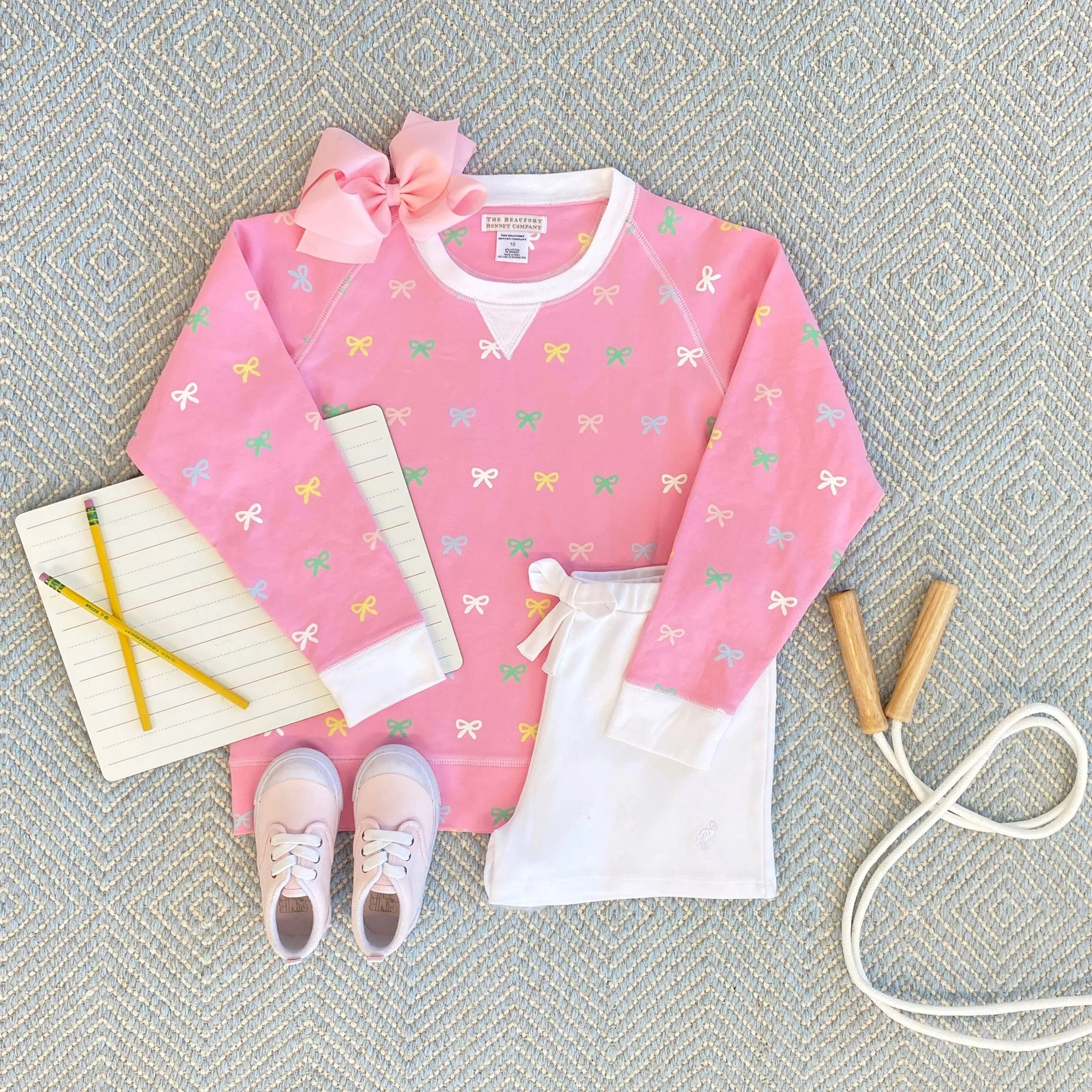 Cassidy Comfy Crewneck - Recess Ribbons