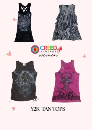 CR2890 Y2K Tank Tops - 12 Pcs