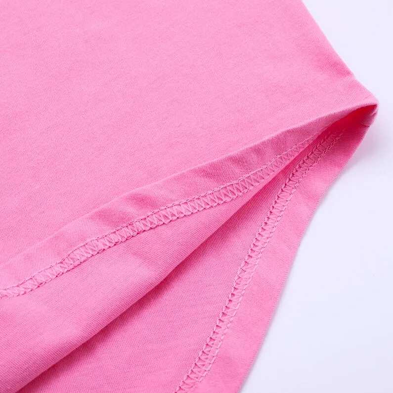 Curved Hem Long Line T-Shirt - 9 Colors
