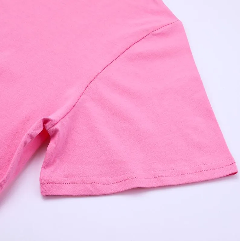 Curved Hem Long Line T-Shirt - 9 Colors
