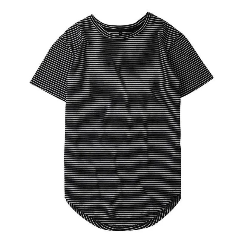 Curved Hem Long Line T-Shirt - 9 Colors
