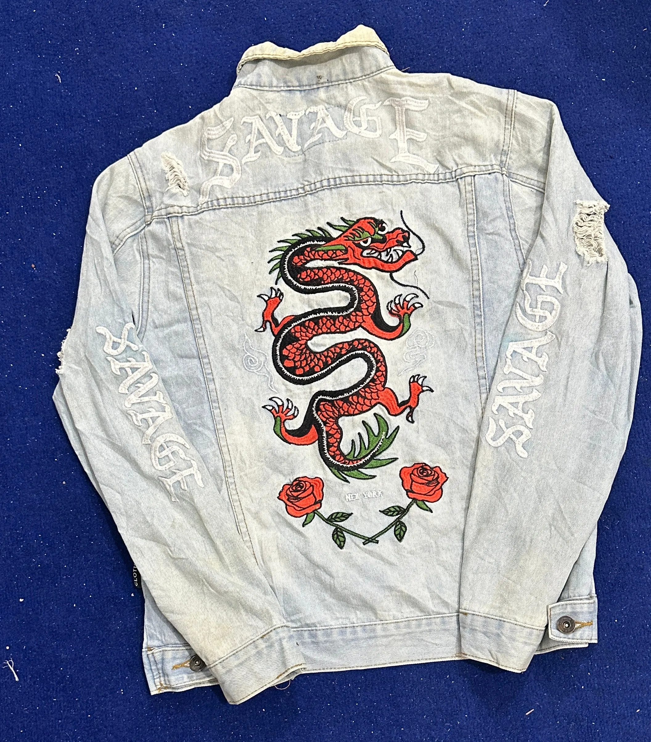Denim print and embroidery jackets 15 pieces