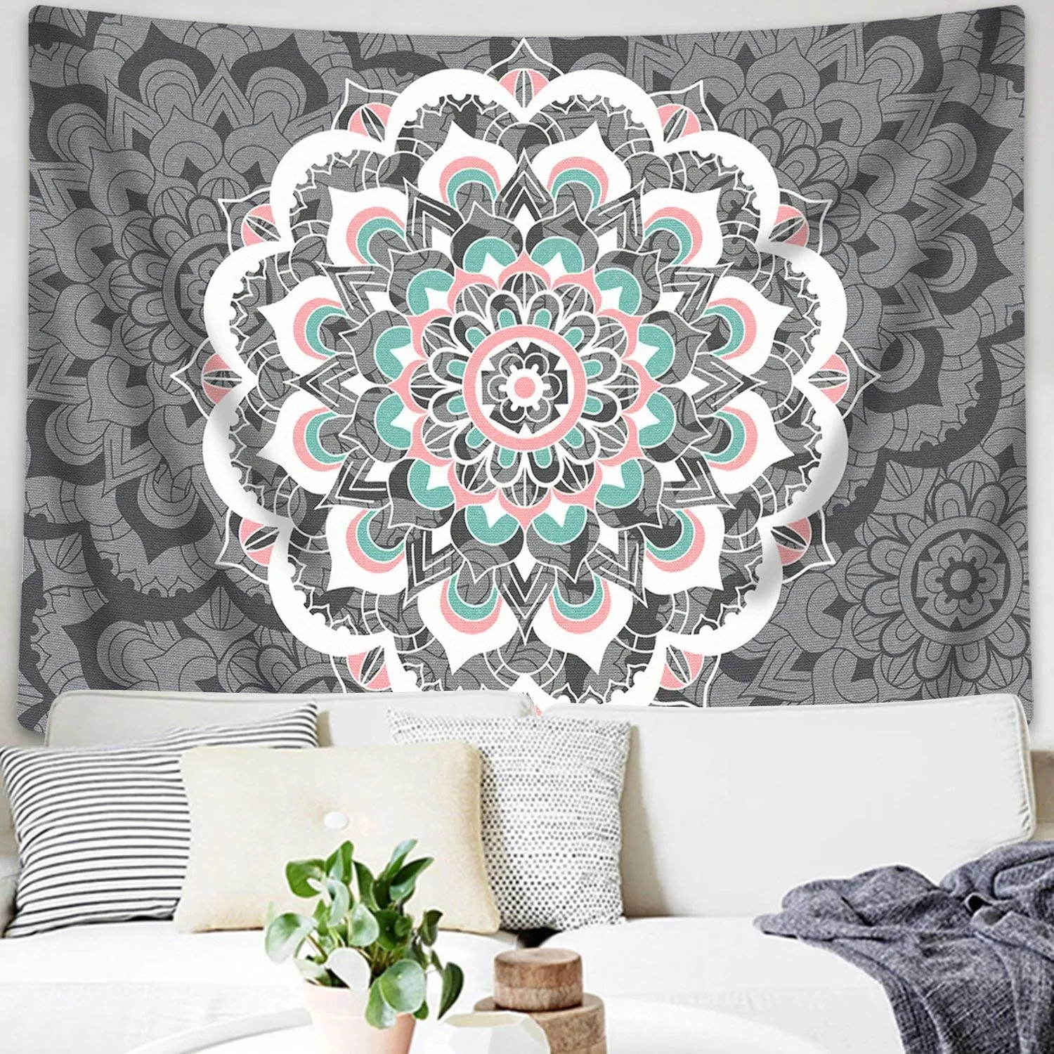 Flamingo Mandala Tapestry