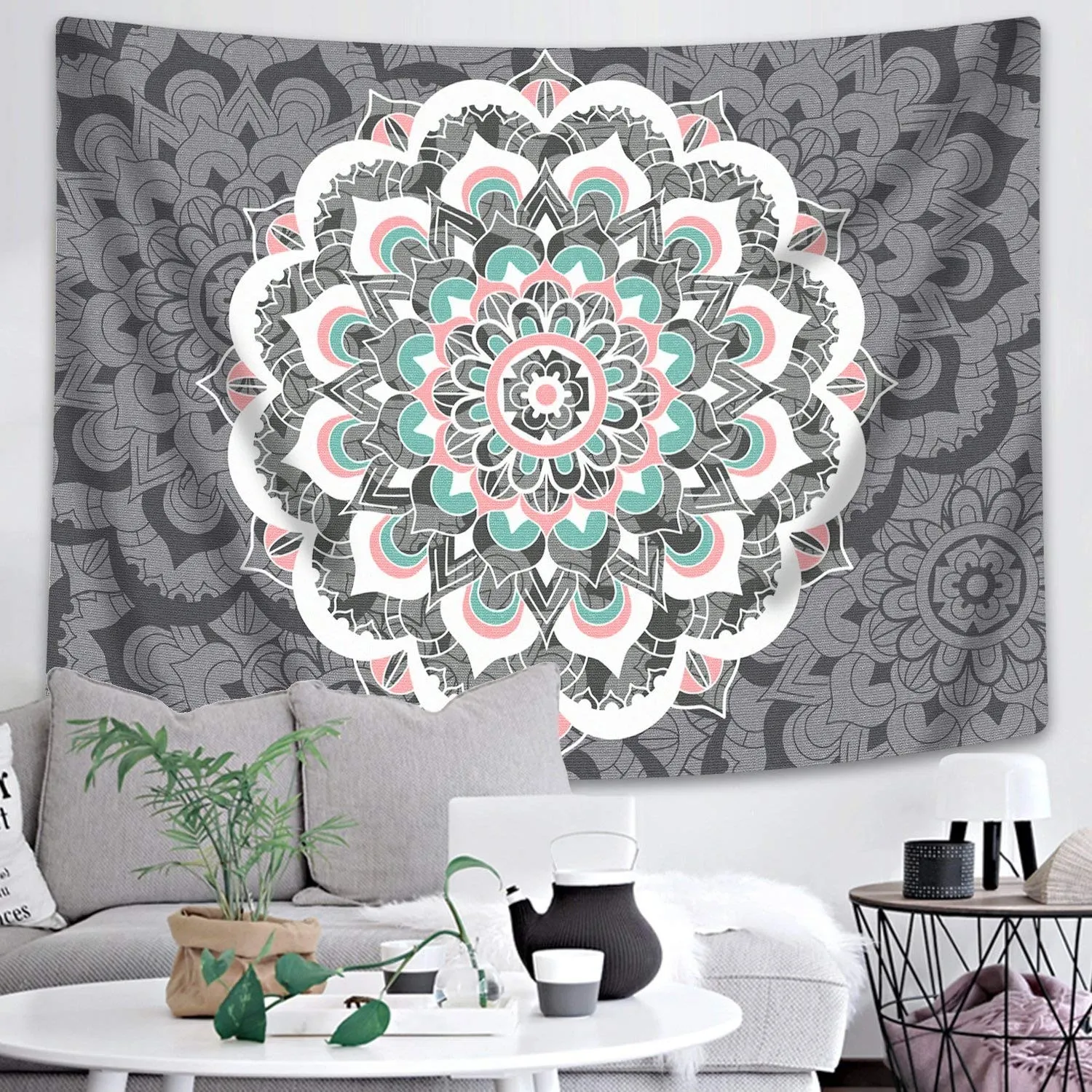 Flamingo Mandala Tapestry