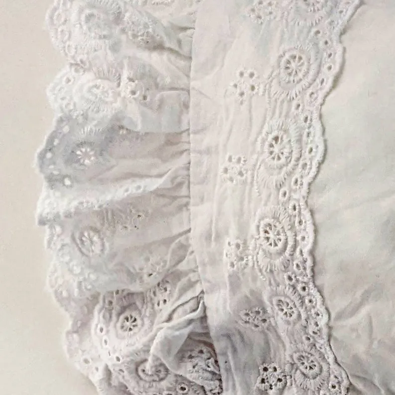Flower Eyelet Bonnet for Infants & Toddlers