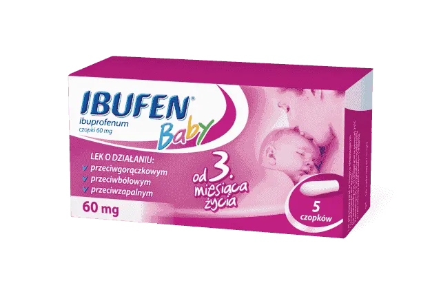 Ibufen BABY 60mg x 5 suppositories, ibuprofen suppository