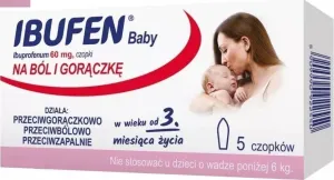 Ibufen BABY 60mg x 5 suppositories, ibuprofen suppository