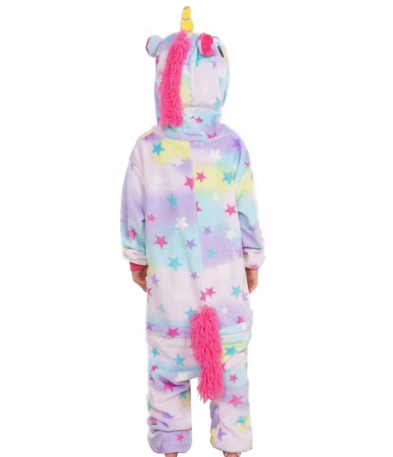 Kids Dreaming Star Print Unicorn Kigurumi Onesies Pajamas
