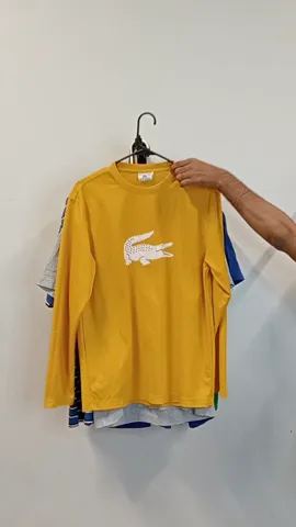 LACOSTE CREW NECK T-SHIRTS & POLO SHIRTS - 10 PCS (BUNDLE 2)