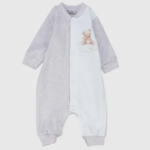 Light Purple Long-Sleeved Baby Footless Onesie