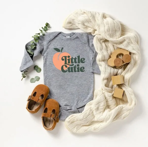 Little Cutie Baby Long Sleeve Onesie