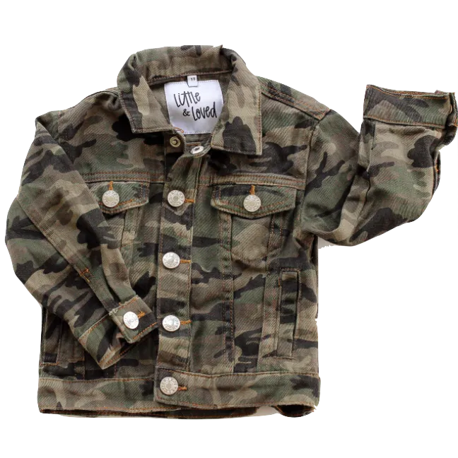 Little   Loved - Camo Denim Jacket