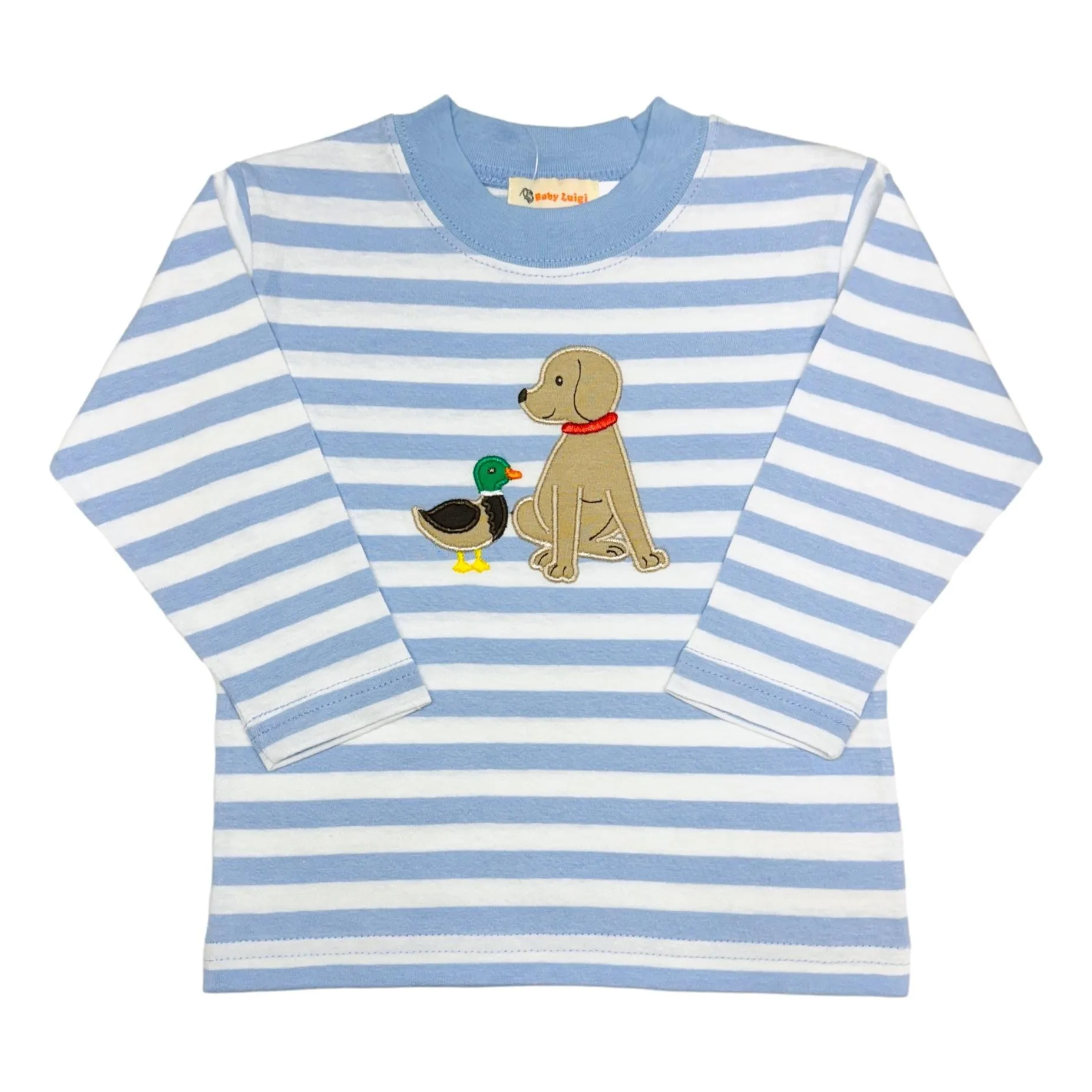 Long Sleeve T-Shirt - Puppy and Mallard Sitting