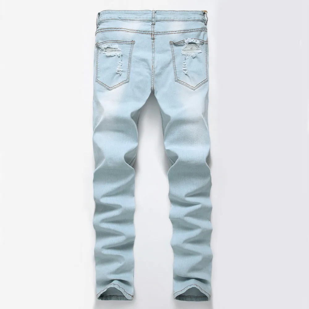 Loose Ripped Fit Denim Jeans