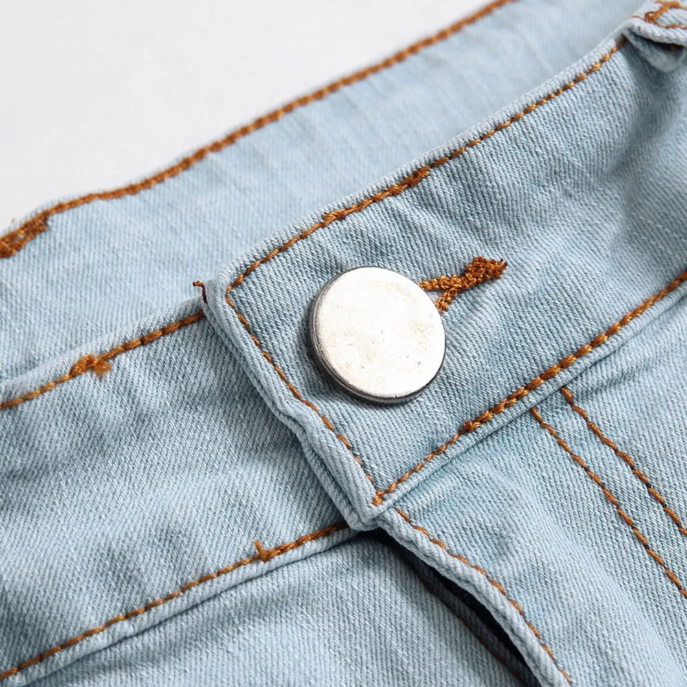Loose Ripped Fit Denim Jeans