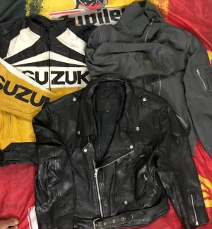 Mens Leather Jacket moter bikes