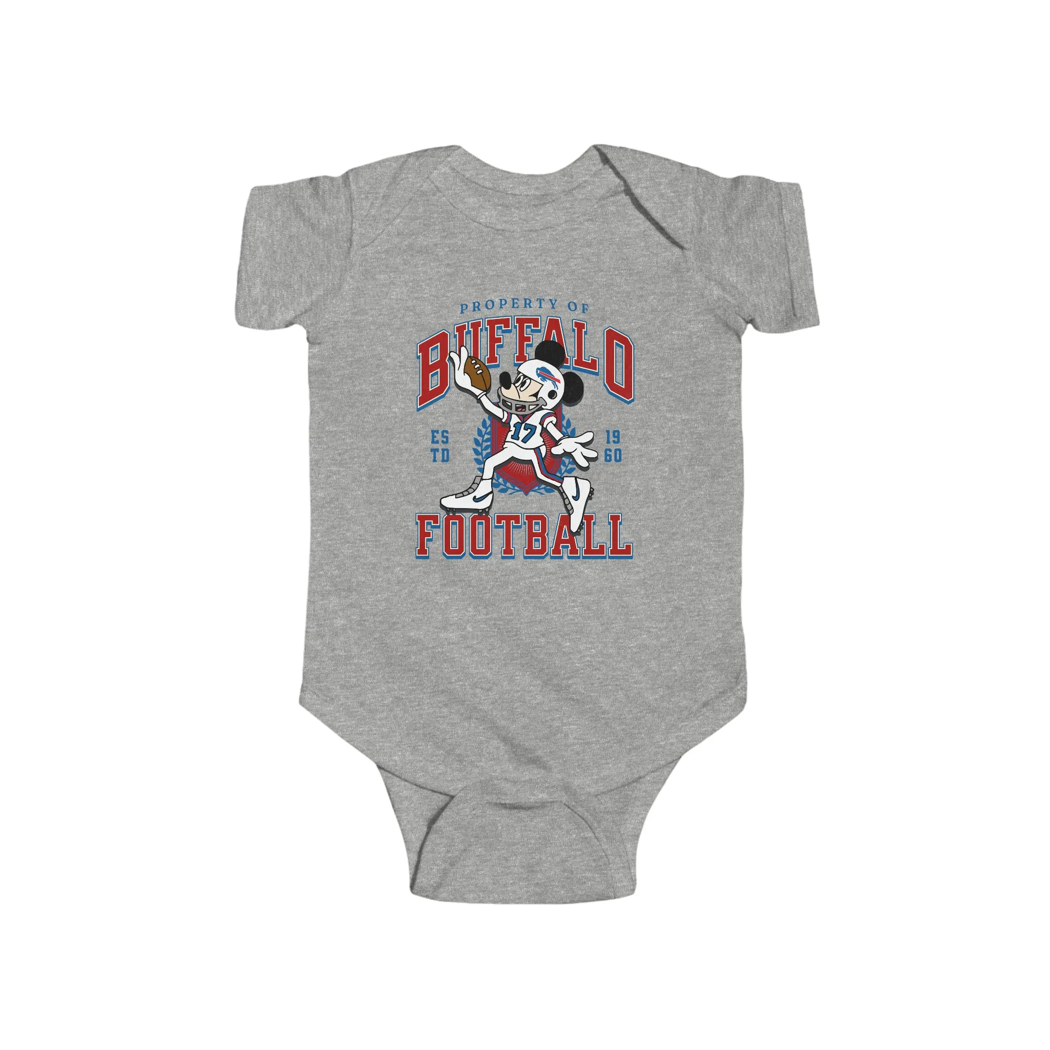 Mickey Buffalo Football Touchdown Infant Onesie