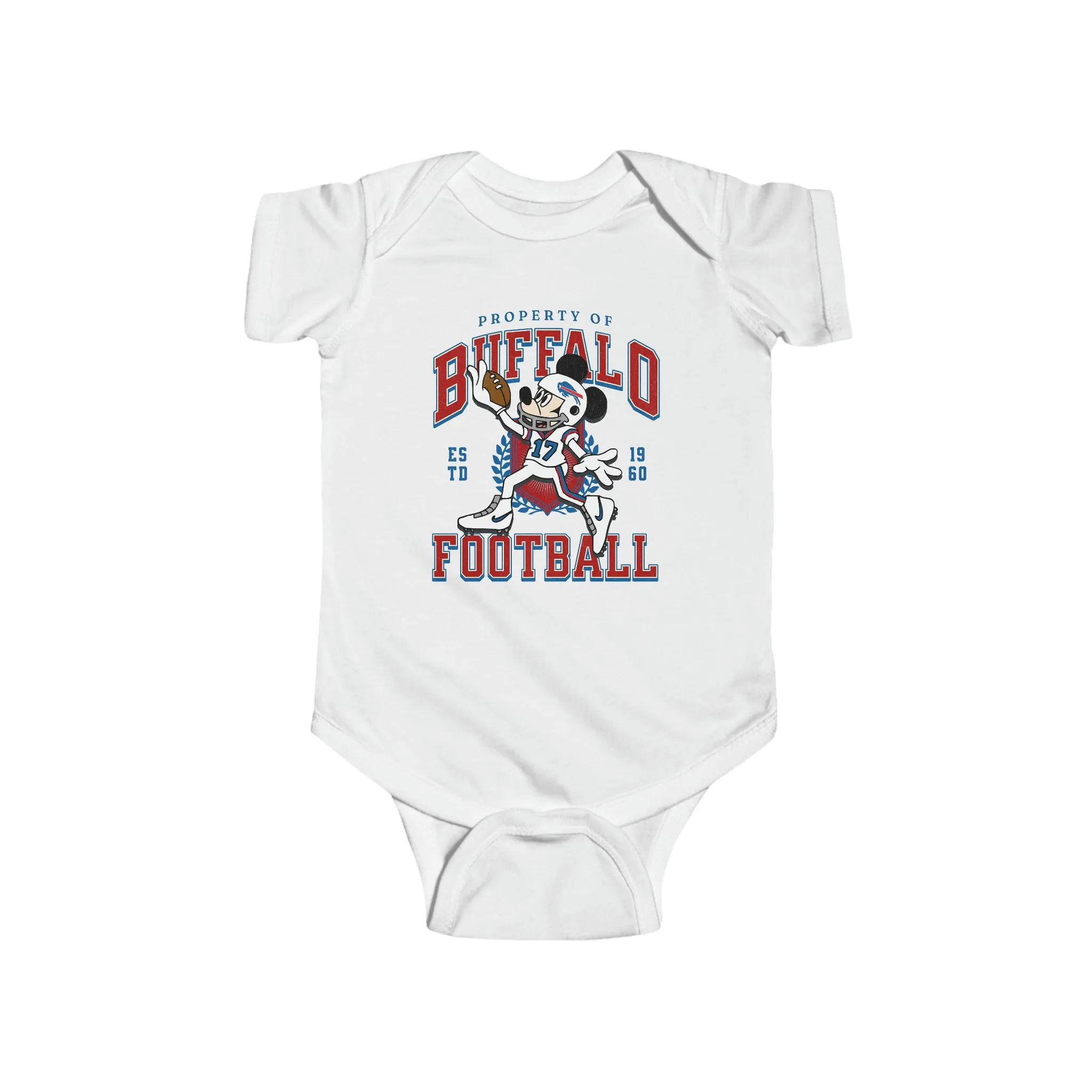 Mickey Buffalo Football Touchdown Infant Onesie