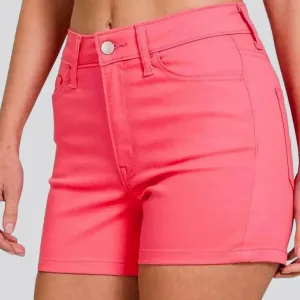 Mid-waist jean shorts
 for women