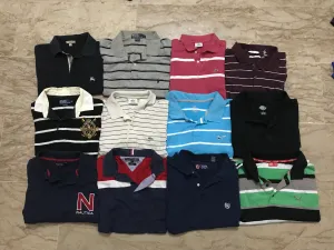 Mix brand coller t-shirts 25 pieces