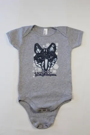 Onesie - WinterWonderGrass Wolf, Baby Onesie