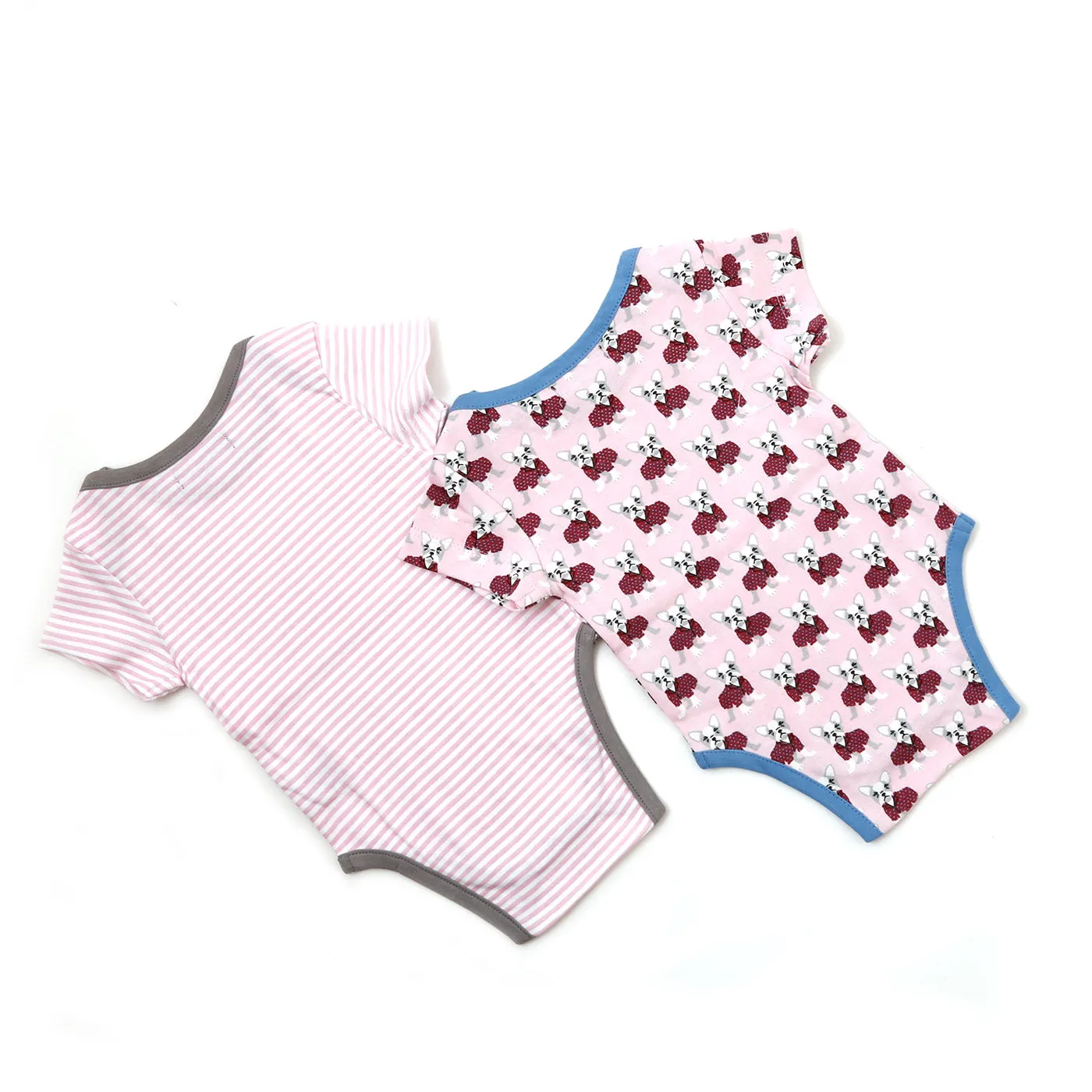 Organic Cotton Onesie (Pair) / Frances Frenchie