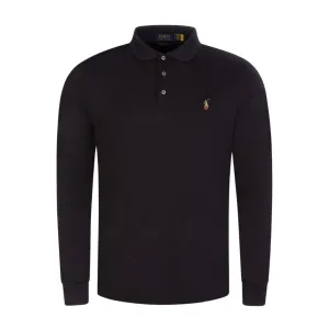 Polo Ralph Lauren Long Sleeve Black Polo Shirt