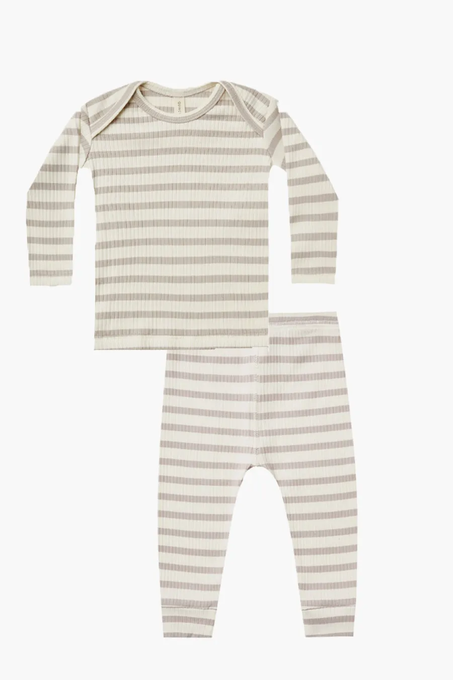 Quincy Mae Baby Ash Stripe 2-Piece Set