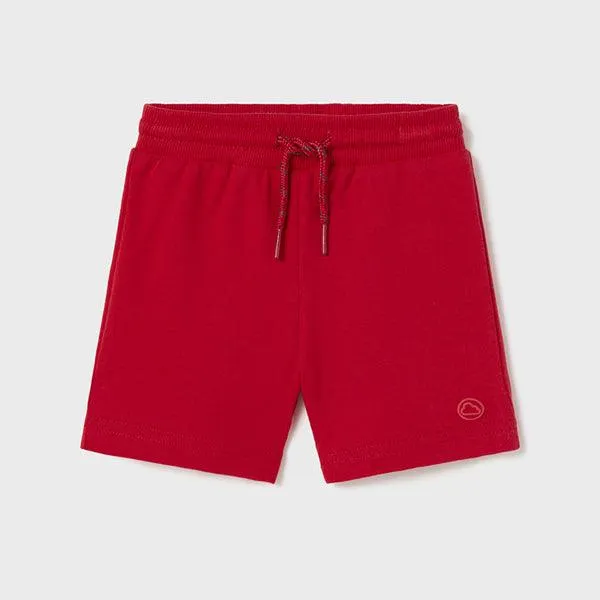 RED FLEECE SHORT FOR BABY BOY