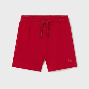 RED FLEECE SHORT FOR BABY BOY