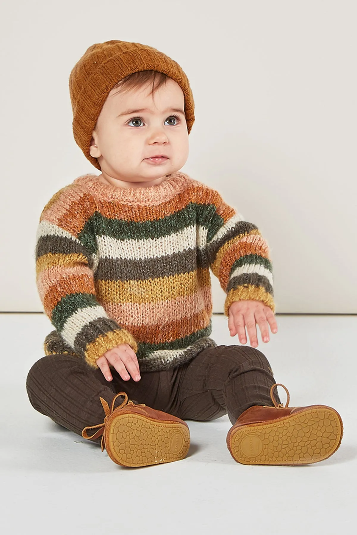 Rylee   Cru Stripe Aspen Baby Sweater (Size 6/12M left)