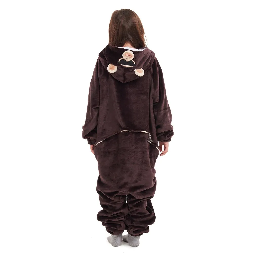 Snuggs Kids Blanket Onesie Monkey
