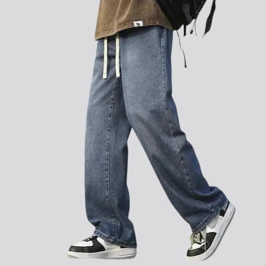 Stonewashed baggy jeans
 for men