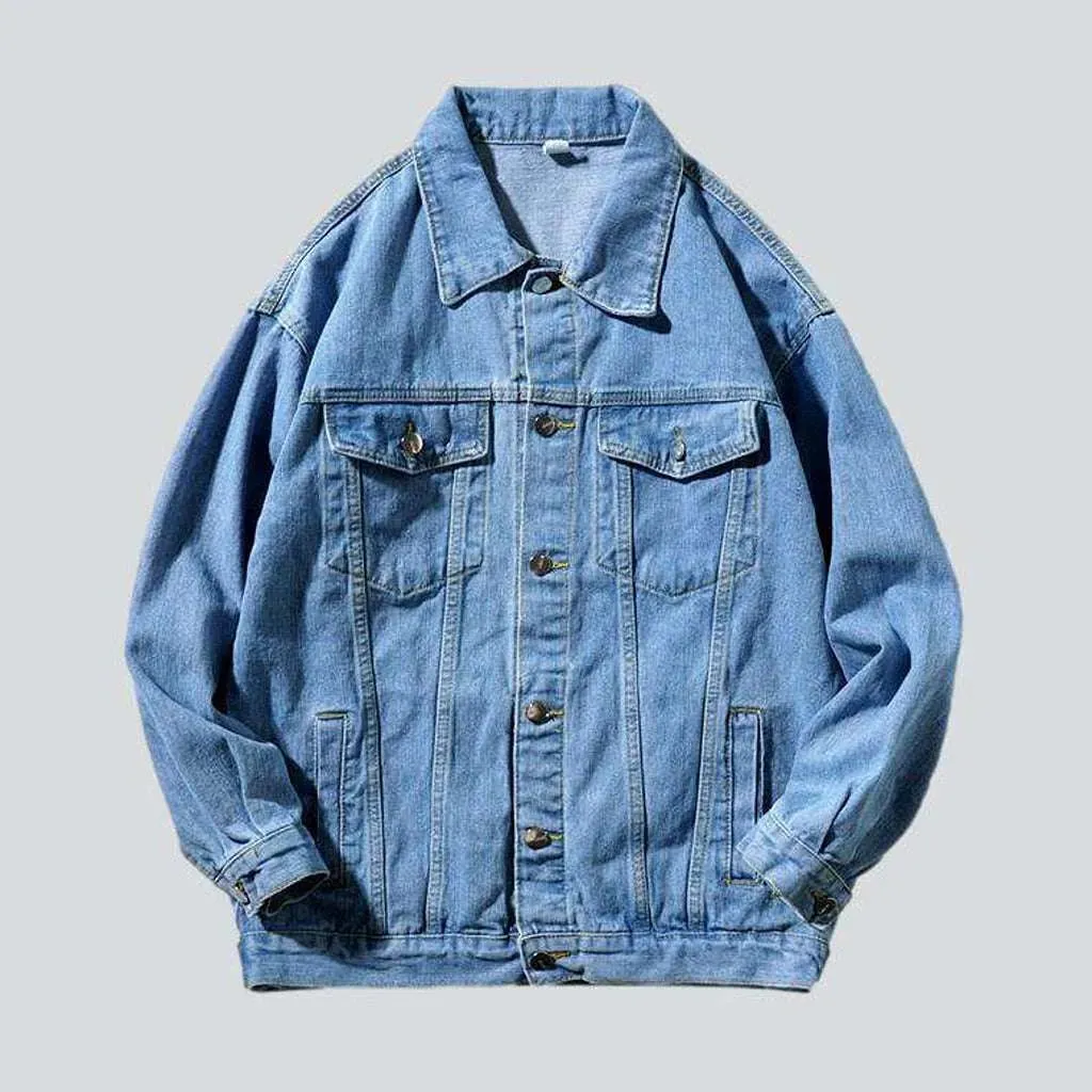 Street fashion men's denim jacket