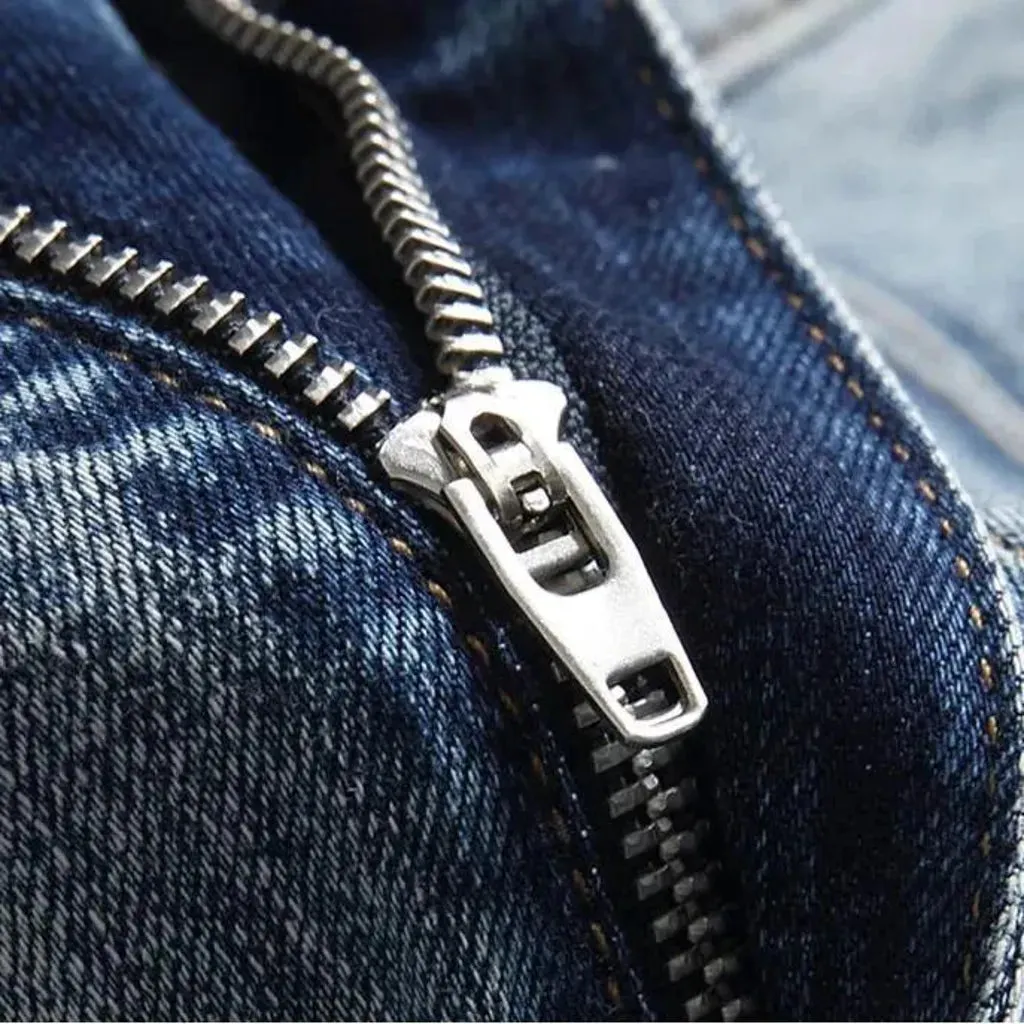 Street mid-waist jeans
 for men