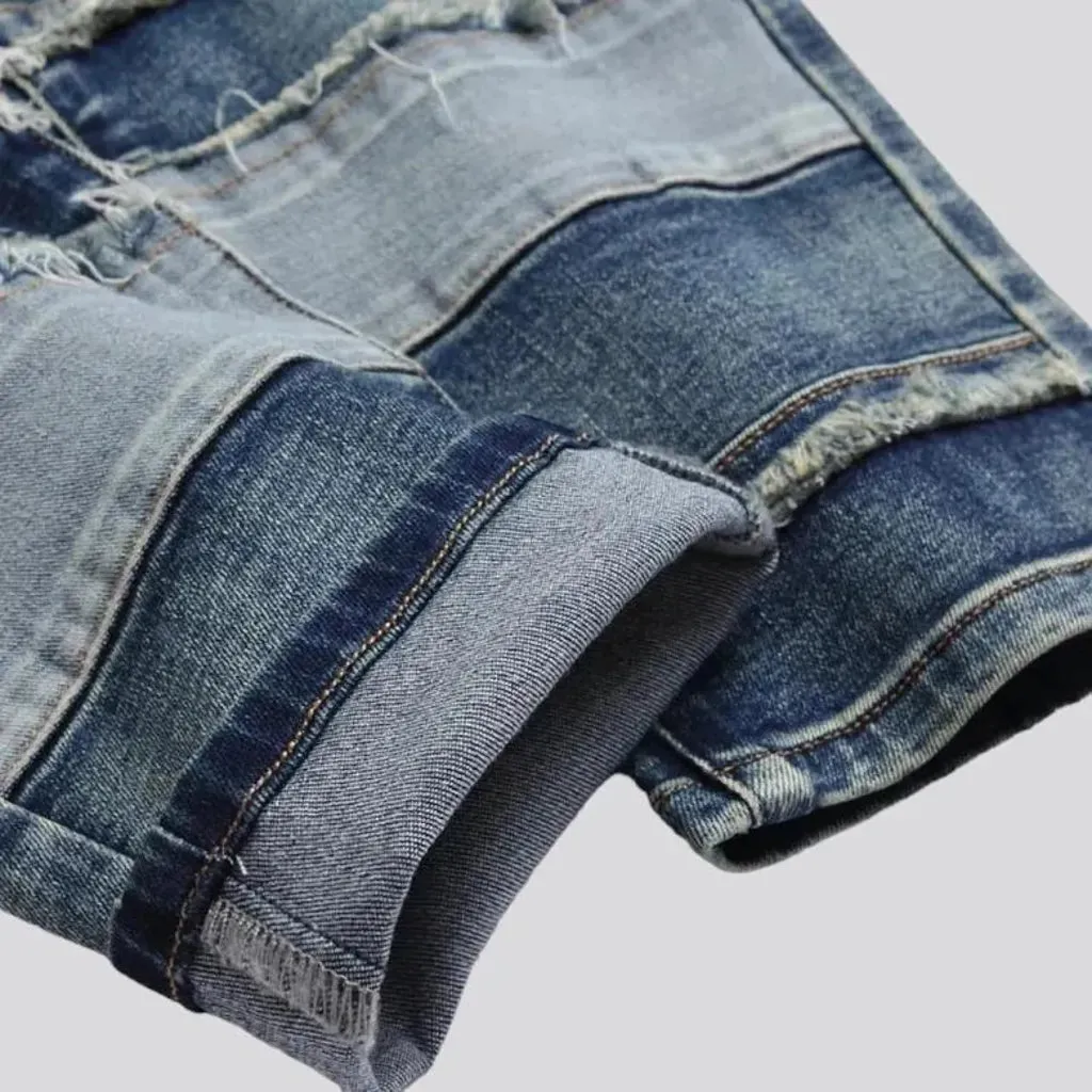Street mid-waist jeans
 for men