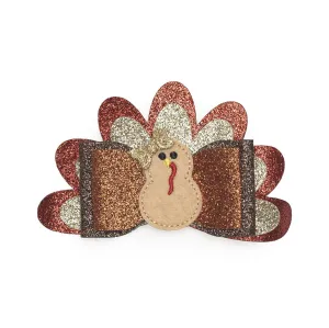 Sweet Wink Girls Thanksgiving Turkey Bow Hair Clip
